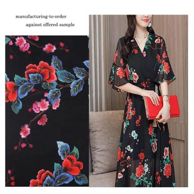 China New Fashion Breathable High Quality 75D Air Layer Digital Printed Fabric for sale