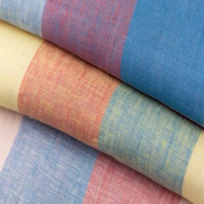 China #8563 Viable 100% Pure Linen Fabric, Rainbow Color 135GSM Linen Fabric for sale