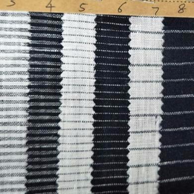 China #1228# 100% Sustainable Linen Yarn Dyed Bar Organic High Quality Wholesale Fabric for sale