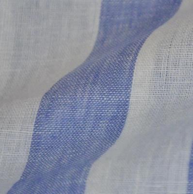 China Wholesale Viable French 100% Linen Stripes Fabric, Yarn Dyed Stripe Linen Fabric For Linen Pants, For Clothing for sale