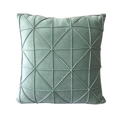 China Latest Design Viable High Quality Custom Made Green Cushion Cover Velvet Cushion Cover For Home Decor for sale