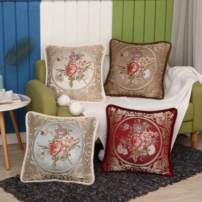 China High Quality Jacquard Cushion Cover Luxury Jacquard Pillow Cover For Home Decorative for sale