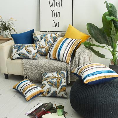 China New Designer Style Floral New Style Floral Polyester Jacquard Cushion Cover Pillow Cover for sale