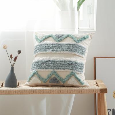 China Hot Selling Cotton Viable Tufted Cushion Cover Moroccan Pillow Cover For Home Decorative for sale