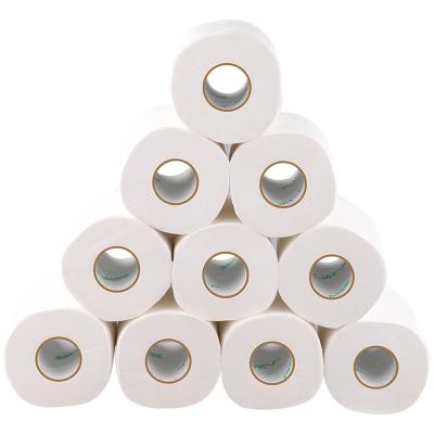 China Virgin wood pulps cheap price 3 ply toilet paper/10 rolls packing toilet paper rolls washroom tissue paper factory direct sale for sale