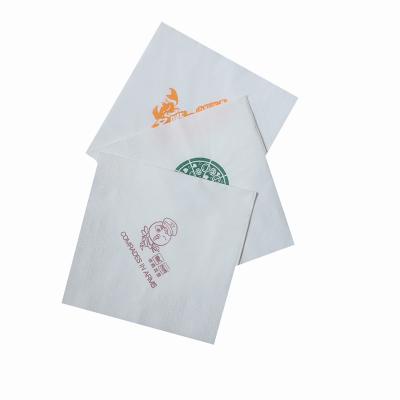 China Custom Printed Fold 27*27cm Paper Napkins Napkins For Wedding And Restaurant for sale