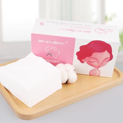 China Box Tissue High Quality Soft Cotton Facial Towel Boxed Dry Makeup Remover Facial Cleansing Towels For Face for sale