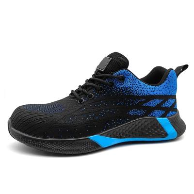 China Breathable Industrial Work Shoes S1P S3 Fly Knit Running Shoes Lightweight for sale