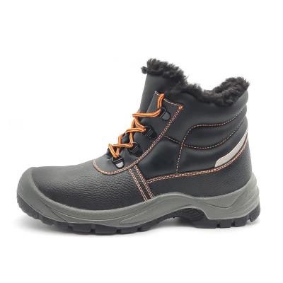 China Black Winter Safety Shoes Durable Wool Lined Waterproof Boots Unisex for sale