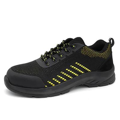 China Anti Puncture Running Safety Shoes Custom Sneakers Safety Shoes Black for sale