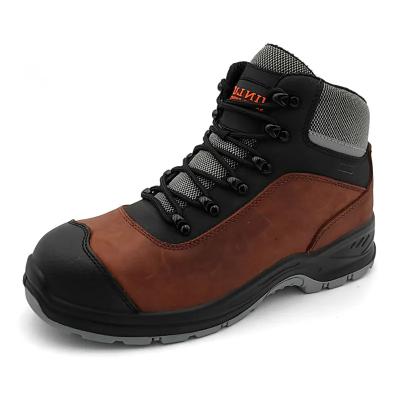 China Crazy Horse Leather Casual Shoes High Cut Safety Shoes For Men for sale