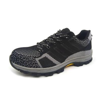 China Lightweight Comfortable Safety Shoes Anti Slip Knitting Upper Shoes Unisex for sale