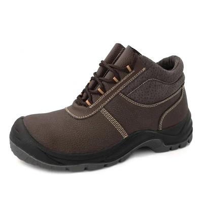 China S3 Waterproof Safety Boots Steel Toe Genuine Leather Mid Cut Work Boots for sale