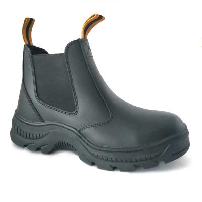 China Waterproof Oil Resistant Work Boots , Black Chelsea Steel Toe Work Boots for sale