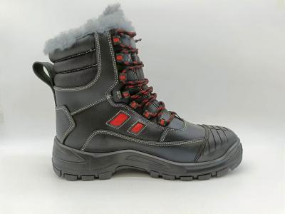 China Durable Leather Work Boots Steel Toe High Top Winter Boots for sale