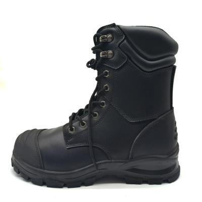 China Mid Top Style Martin Boots Anti Impact / Anti Puncture TPU Toe Cap Boots Black for sale