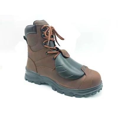 China Men Work Safety Boots High Top Outdoor Hiking Shoes with Steel Toe for Protection for sale