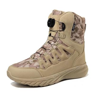 China Steel Toe Tactical Military Boots Unisex Waterproof Desert Boots For Hiking Outdoor Exploration for sale