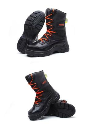 China Waterproof Firefighter Rescue Boots Anti Puncture Oil Resistant Safety Boots for sale