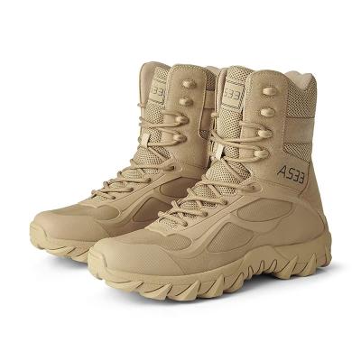 China Sand Suede Wear-resistant Hiking Boots Breathable Jungle Desert Boots for sale