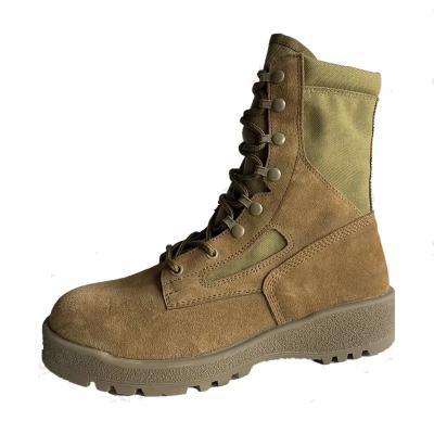 China Color Desert Combat Boots Anti-slip Rubber Sole Outdoor Training Boots for sale