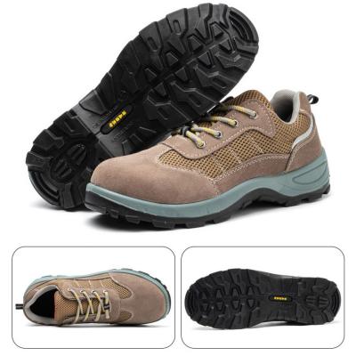China Microfiber Pu Injection Kevlar Industrial Safety Shoes Steel Toe Anti Smashing Work for sale