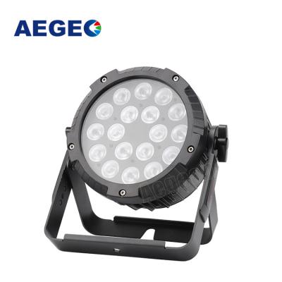 China RGBWA UV Color Effect Water Proof 18x10w DMX512 Par Par RGBW 4in1 LED Outdoor Stage Mixing Light New for sale