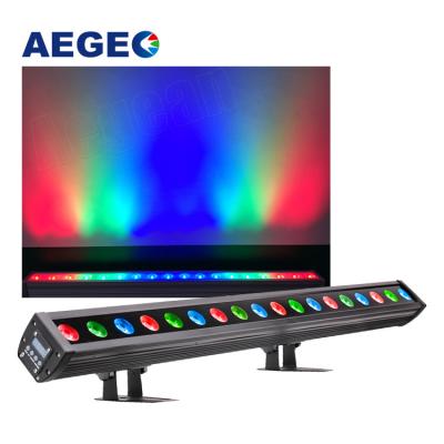 China Outdoor theme park 18x3w rgb wall washer pixel dot waterproof ip65 control led wall washer for sale