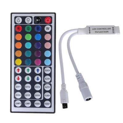 China DC5-12V Full Color 44 Key IR RGB Mini Led Controller Lighting For Led Strip Control for sale