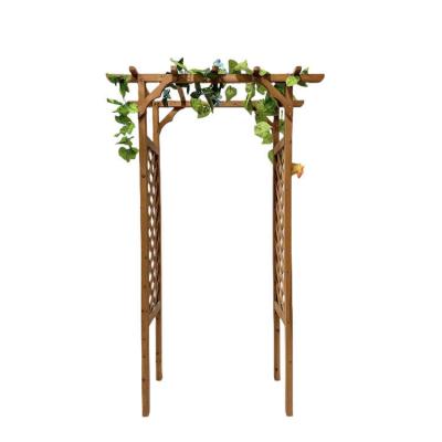 China New Design Viable Custom High Quality Wooden Vintage Logo Decorative Arch for Garden for sale