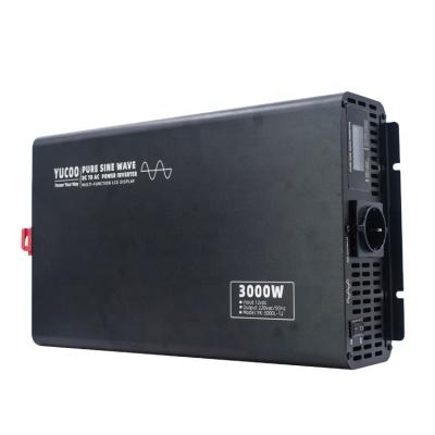 China Home solar power system solar power inverter 3000W 12vdc 24vdc 48vdc to 220vac 120vac inverter power inverter for sale