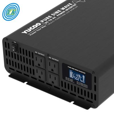 China Aluminum High Efficiency 12v 24v 48v 60v 72v Solar Off Grid Smart Power Inverter 5000w for sale