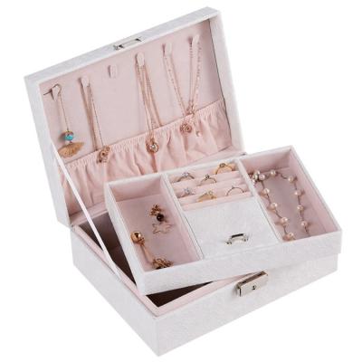 China Fashionable Custom High Quality PU Ring Jewelry Box Leather Packaging for sale