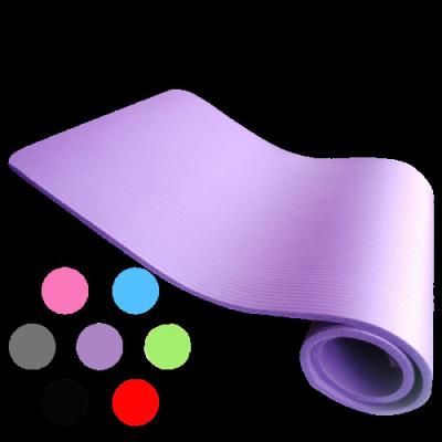 China Non-Slip Customize Yoga Mat Kids Non Slip Yoga Sports Beginner 10 Mm Foldable NBR Yoga Mat for sale