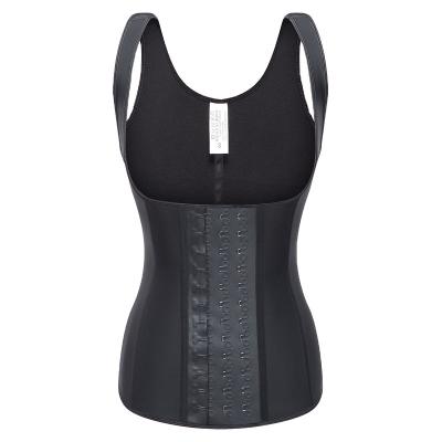 China Adjustable Cotton Waist Trainer Rubber Corsets Bustier Shapewear Shoulder Strap Tank Top Corset for sale