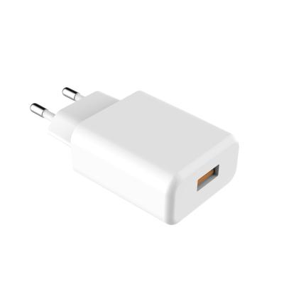 China Cell Phone Wall Mount USB Charger 1 USB Travel Mobile Charger Flat USB Wall Charger for sale