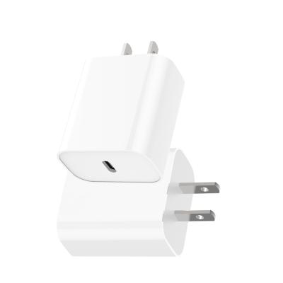 China 2021 new hot selling mobile phone usb c 20w palladium wall charger for iphone fast charger for sale