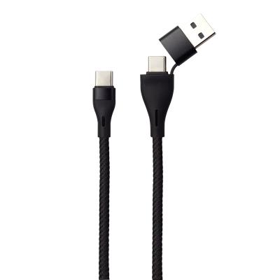 China MP3/MP4 Player Wholesale USB-C Charging Cable 2 in 1 3A 60W C to PD Fast Charging Cable for Android for Laptop for sale