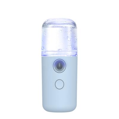 China Handy Electric Facial Steamer Mist Sprayer Rechargeable Nano Facial Moisturizer Moisturizing Cream Daily Use for sale