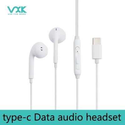 China In-Ear Wired New White Type C Waterproof Headset Earphone In-Ear Headphones White For Portable Media Player, Mobile Phone, Computer for sale