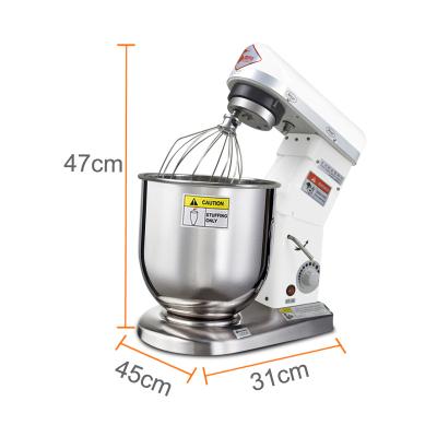 China Stainless Steel Cordless Planetary Bowl Mixer Commercial 5L/7L/10L Food Cake Mixer Cream Blender Machine for sale