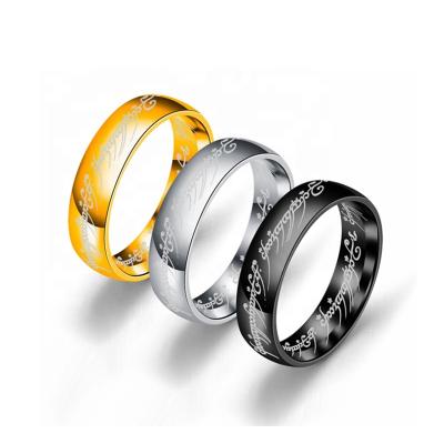 China Factory Price TRENDY Direct Sales Customized Popular Stainless Steel Couples Ring for sale