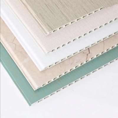 China Cheap Price Anti-Slip Resistance WPC Fiber Wall Decoration Waterproof Interior Bamboo Panel For Wall And Ceiling for sale