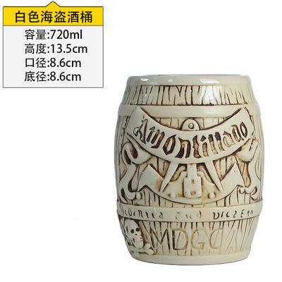 China Sustainable Sustainable High Quality Relief 3D Embossed Wine Barrel Customized Shaped Ceramic Barrel Mug Barrel Mug for sale