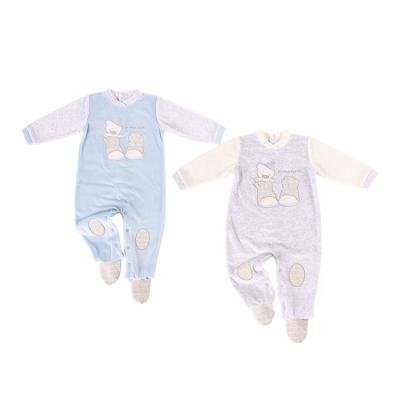 China Comfotable RTS 0-12M Full Sleeve Super Toddler Soft Warm Cozy One Piece Romper For Baby for sale