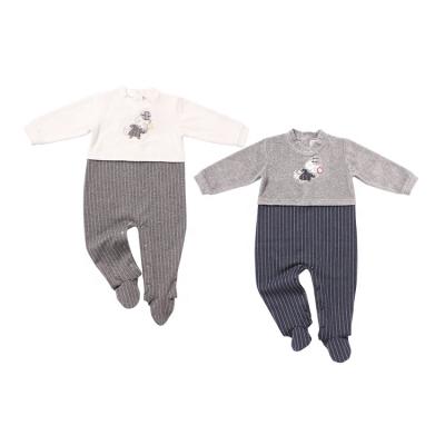 China Comfotable Toddler Boys Girls Autumn Winter Infant Clothes Velvet Soft Cotton Overalls Newborn Baby Romper RTS for sale