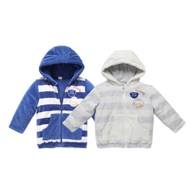 China Autumn New Born Boys Infant Coat Hooded Outerwear Baby Winter Casual Fall Jackets Custom Wholesale Anti-Shrink Outwears for sale