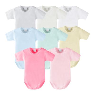 China Comfotable Wholesale Newborn 100% Cotton Baby Jumpsuits Jumpsuits Newborn Baby Clothes Little Boys Girls Toddler Infant Romper Sleepwear Body for sale