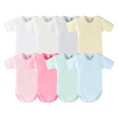 China Ropa De Bebe Clothes 100% Cotton Newborn Baby Boys Rompers Toddler Jumpsuits Comfotable Overalls Bodysuit Custom Infant Pajamas Clothing for sale