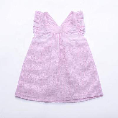 China Summer Breathable Cute Modern Newborn Skirt 100% Cotton Infant Dress For Babies for sale